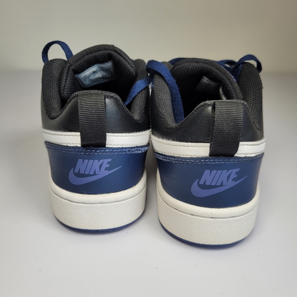 Nike Court Borough Low 2 GS 6Y Black and Navy Sneakers - Picture 6 of 8